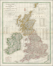 British Isles Map By Robert Sayer