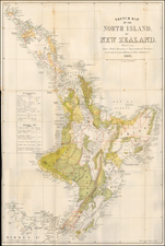 New Zealand Map By Mills, Dick, Lister & Co.