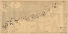 China and Hong Kong Map By British Admiralty