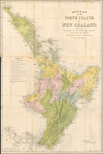 New Zealand Map By Mills, Dick, Lister & Co.