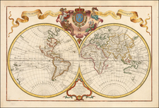 World Map By Guillaume De L'Isle