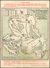 Georgia Map By Augusta National Golf Club