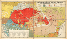 Hungary and Balkans Map By Etienne Gyorffy