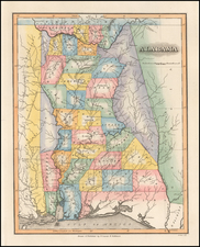 Alabama Map By Fielding Lucas Jr.