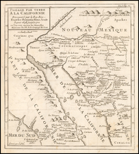 Southwest, Mexico, Baja California and California Map By Fr. Eusebio Kino / Inselin
