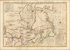 New England, Canada and Eastern Canada Map By Pierre Mortier