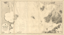 China and Hong Kong Map By British Admiralty