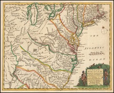 United States, Mid-Atlantic, Southeast and Midwest Map By Gentleman's Magazine