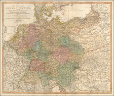 Poland and Germany Map By William Faden