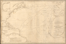 Atlantic Ocean Map By Depot de la Marine