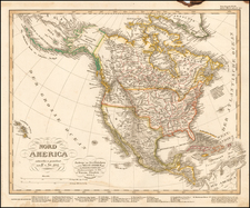 North America Map By Adolf Stieler