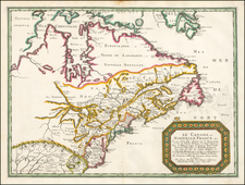 United States, Midwest and Canada Map By Nicolas Sanson