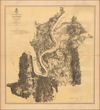 Tennessee Map By U.S. Army Corps of Topographical Engineer