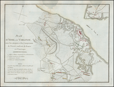 Virginia and American Revolution Map By Henri Soules