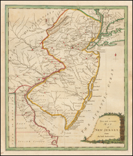 New Jersey and American Revolution Map By Universal Magazine