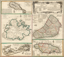 Caribbean, Jamaica and Bermuda Map By Homann Heirs