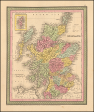 British Isles Map By Thomas, Cowperthwait & Co.