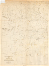 Plains, Iowa, Kansas, Missouri and Nebraska Map By U.S. Pacific RR Surveys