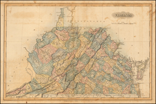 Virginia Map By Fielding Lucas Jr.