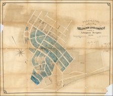 Plan of Lands Belonging to the Arlington Land Company Situated at Arlington Heights Mass.  Whitman and Breck, Engineers & Surveyors . . . Sept. 1872