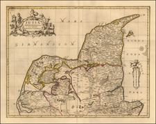 Denmark Map By Peter Schenk  &  Gerard Valk