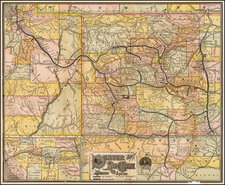 Colorado, Utah, Colorado and Utah Map By American Bank Note Company