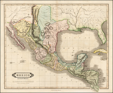 Texas, Southwest and Mexico Map By William Home Lizars