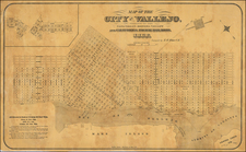 California and Other California Cities Map By Britton & Rey