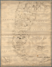 Argentina and Chile Map By John William Norie