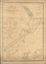 New Zealand Map By James Wyld