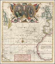 Atlantic Ocean Map By Gentleman's Magazine