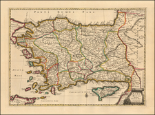 Turkey and Turkey & Asia Minor Map By Pierre Mortier