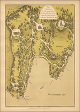 Switzerland Map By Franz Xaver Heissinger