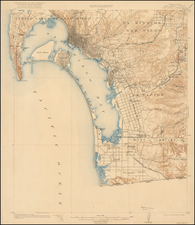 San Diego Map By U.S. Geological Survey