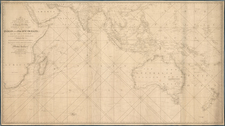 Indian Ocean, Southeast Asia and Australia Map By Penelope Steel