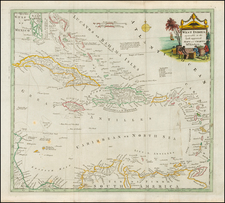 Florida and Caribbean Map By Thomas Conder