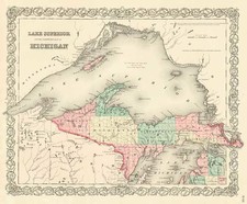 Midwest Map By Joseph Hutchins Colton