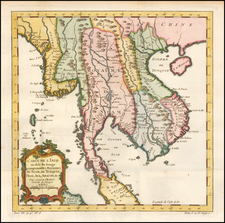 Southeast Asia Map By Jacques Nicolas Bellin