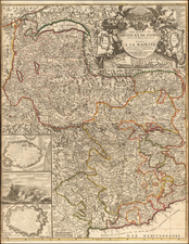 France and Northern Italy Map By Jean-Baptiste Nolin