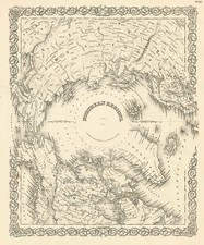 World, World and Polar Maps Map By Joseph Hutchins Colton