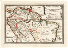La Terre Ferme Et Le Perous avec Le Pays Des Amazones Et Le Bresil Dans L'Amerique Meridionale . . . 1702