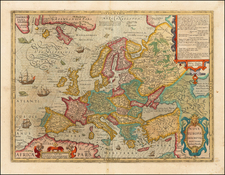 Europe Map By Jodocus Hondius