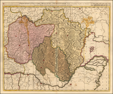 Romania and Bulgaria Map By Gerard & Leonard Valk