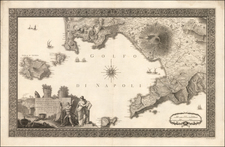 Southern Italy Map By Giovanni Antonio Rizzi-Zannoni