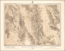 Southwest and California Map By George M. Wheeler