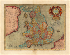 England Map By  Gerard Mercator