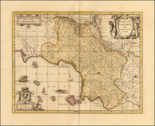 Southern Italy Map By Gerard Valk  &  Leonard Schenk