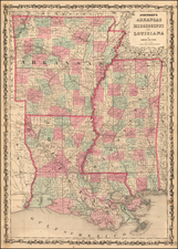 South Map By Benjamin P Ward  &  Alvin Jewett Johnson