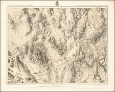 Nevada and California Map By George M. Wheeler