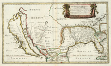 United States, Southeast, Southwest and California Map By Nicolas Sanson